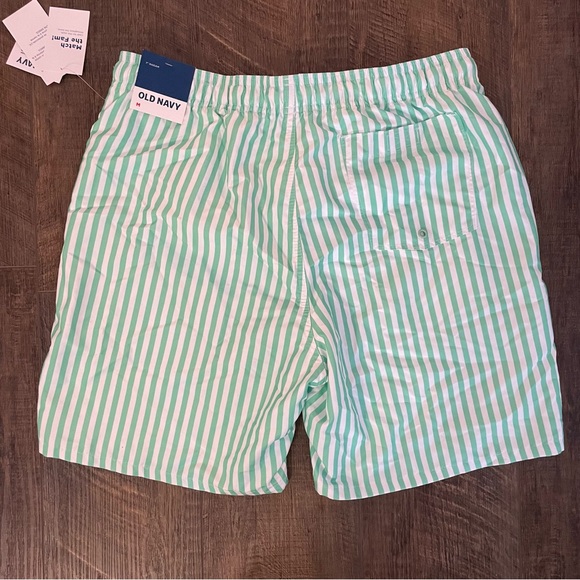 NWT Men’s Striped Swim Trunks - Picture 2 of 8
